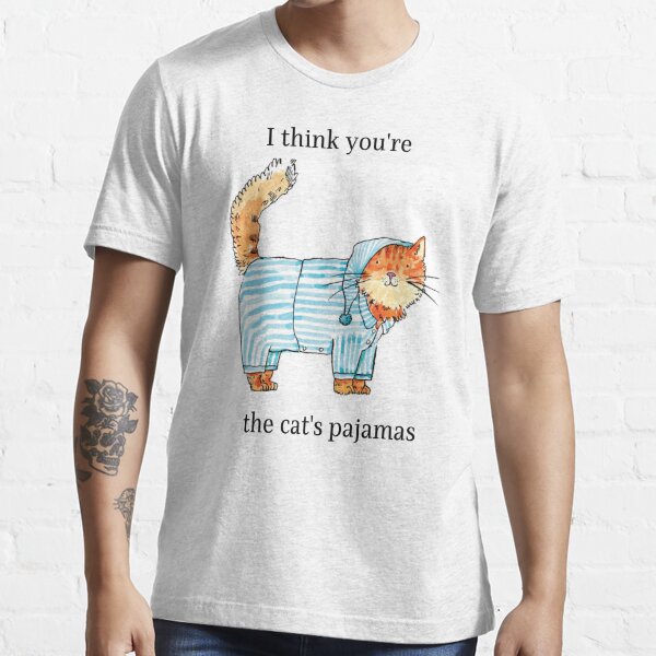 Cat's pajamas Essential T-Shirt for Sale by dabluelady