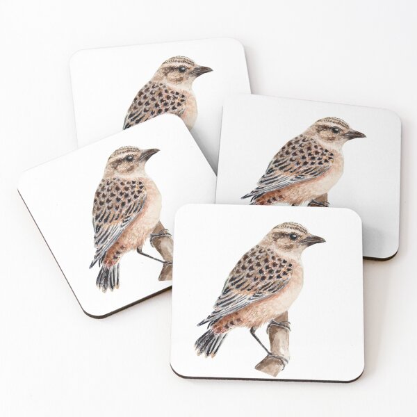 Item preview, European stonechat bird designed and sold by aticaart.