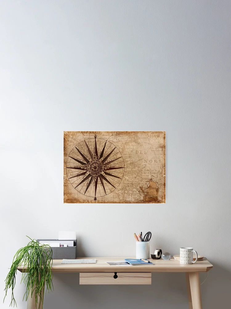 Thumbnail 2 of 3, Poster, Compass designed and sold by CamTechMar.