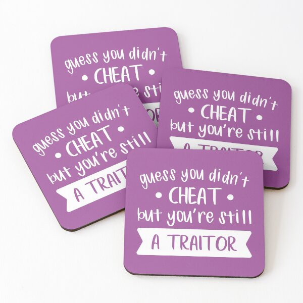 Item preview, Guess You Didn't Cheat But You Are Still a Traitor (Purple BG) designed and sold by FilipeFerreira.