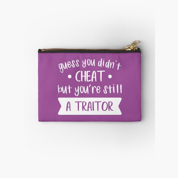 Item preview, Guess You Didn't Cheat But You Are Still a Traitor (Purple BG) designed and sold by FilipeFerreira.