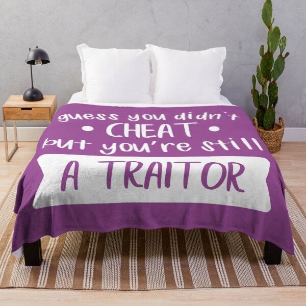 Item preview, Guess You Didn't Cheat But You Are Still a Traitor (Purple BG) designed and sold by FilipeFerreira.