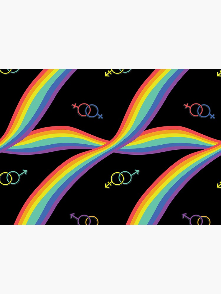 Rainbow Ribbon And Sex Symbols Sticker For Sale By Peanutstandllc Redbubble 1886