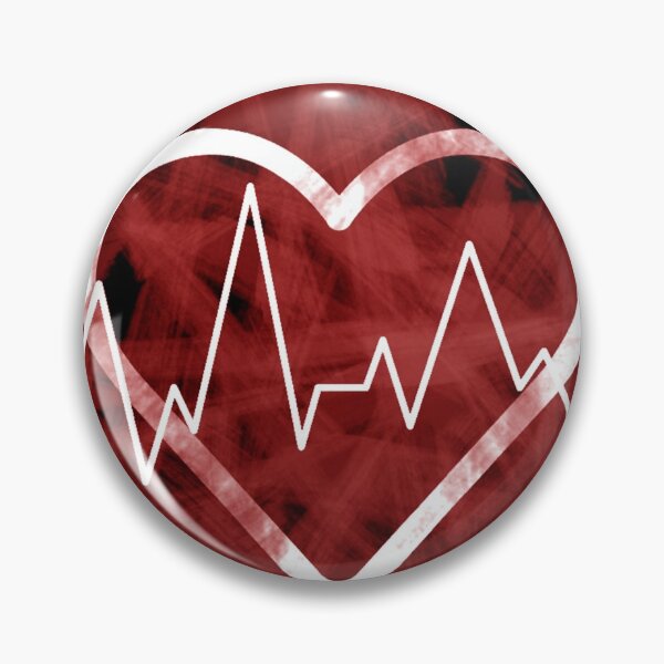 Item preview, heart beat breathe covid love alive painting stroke highrate simple sticker romance designed and sold by Strokerdesign.