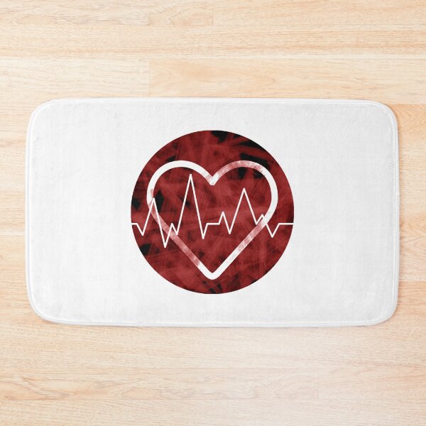 Item preview, heart beat breathe covid love alive painting stroke highrate simple sticker romance designed and sold by Strokerdesign.