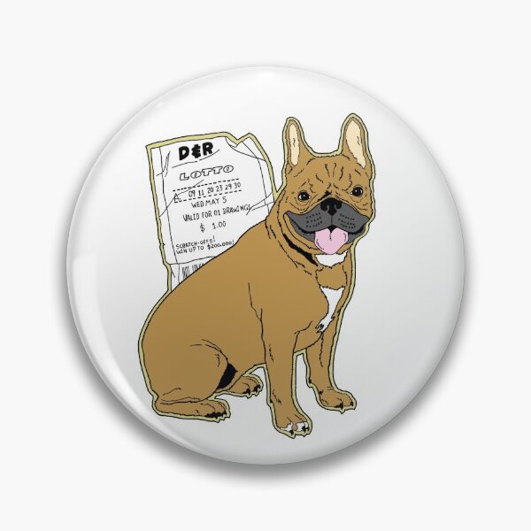 Item preview, WE ALMOST ALWAYS ALMOST WIN THE LOTTO FRENCH BULL DOG T-SHIRT designed and sold by wacko41.