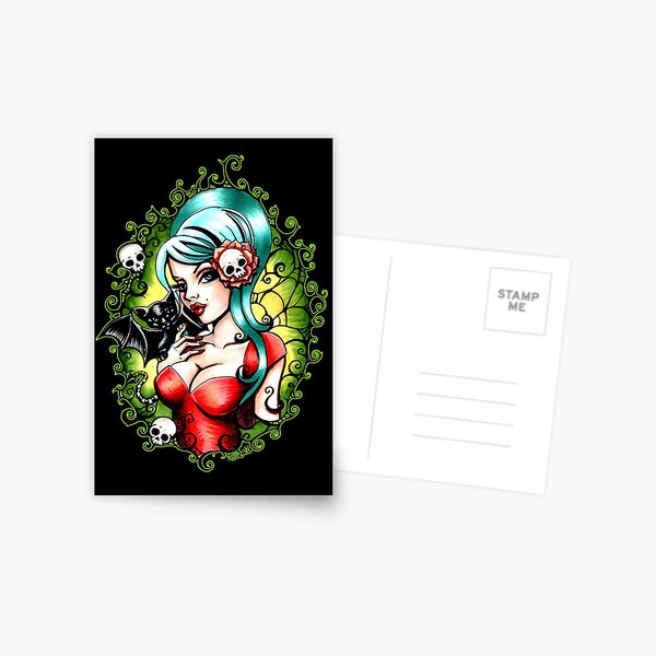 Black Lilly Postcard