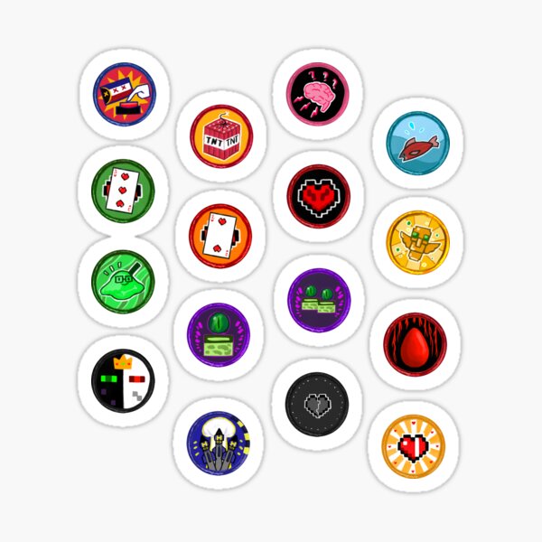 Dream SMP | Badges Sticker Sheet | PART 1 Sticker