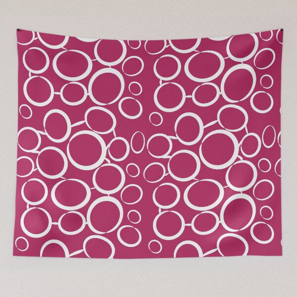 Item preview, Mulberry plain background white bubble pattern designed and sold by Brontorino.