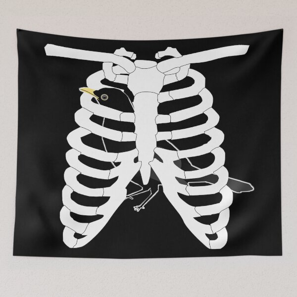 Item preview, Halloween Raven in a ribcage designed and sold by janraydesigns.