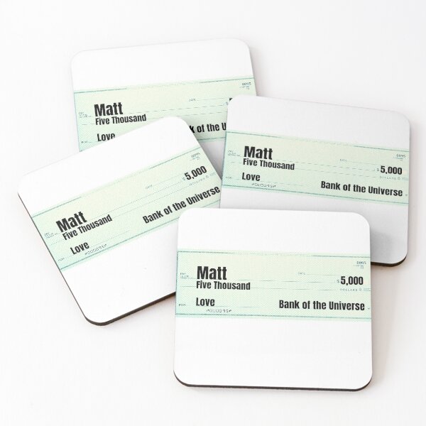 Item preview, Five Thousand Dollars Check for Matt designed and sold by China Decoded.