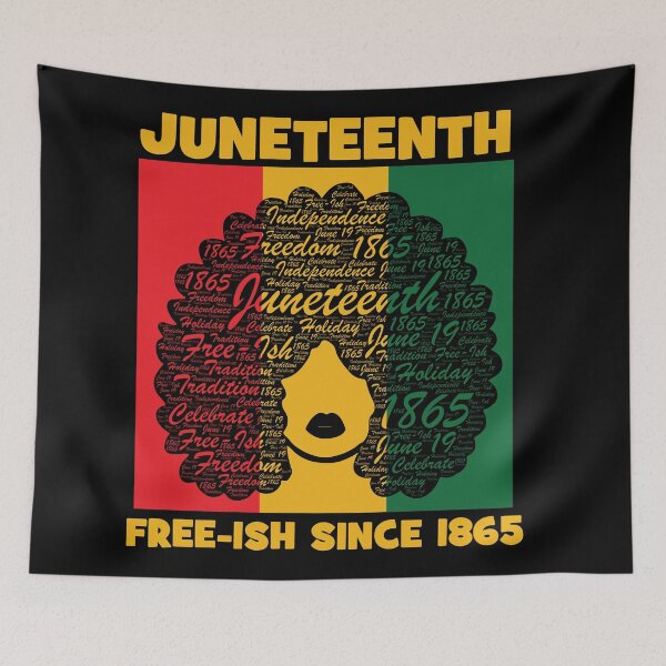 Item preview, Juneteenth Free-Ish Since 1865 Black Woman Afro designed and sold by blackartmatters.