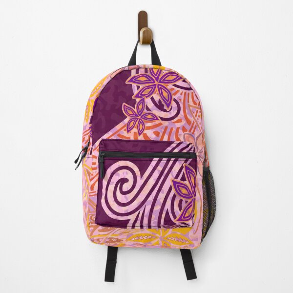 Item preview, Hawaiian - Polynesian -Gold And Violet Tropical Camo designed and sold by sunnthreads.