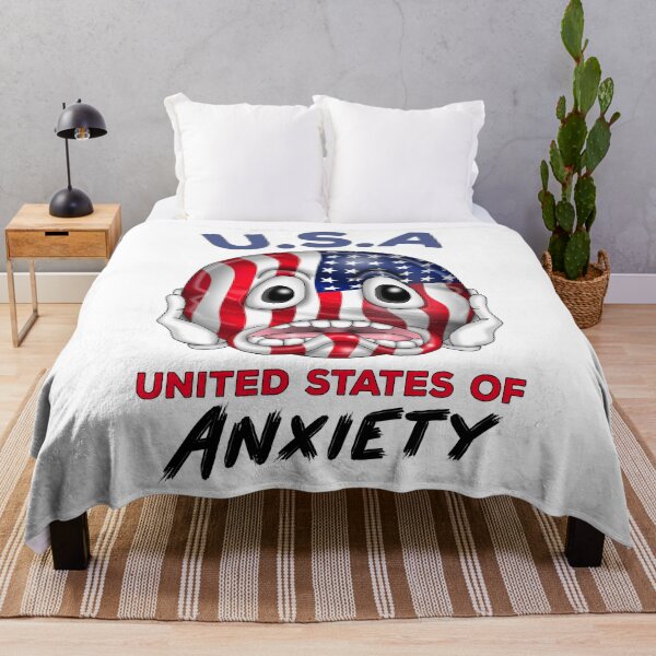Item preview, United States Of Anxiety Funny American US Patriotic designed and sold by Status71.