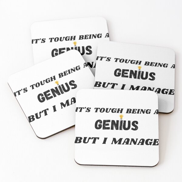 Item preview, It's tough being a genius designed and sold by Aura __Print.
