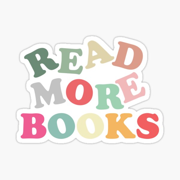 Read More Books Sticker - Kind Cotton