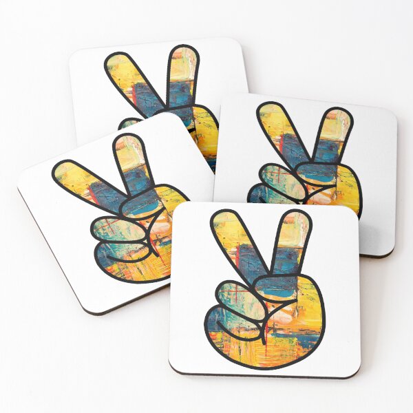 Item preview, Peace Sign Hand Painting designed and sold by BuzzySpaceBee.