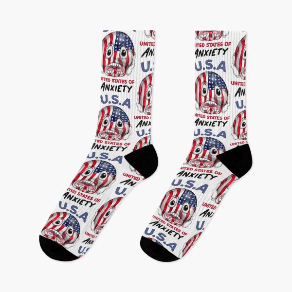 Item preview, United States Of Anxiety Funny American US Patriotic designed and sold by Status71.