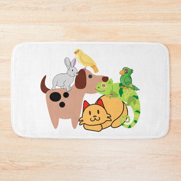 Item preview, Pet Medley of furry and feathered friends designed and sold by janraydesigns.