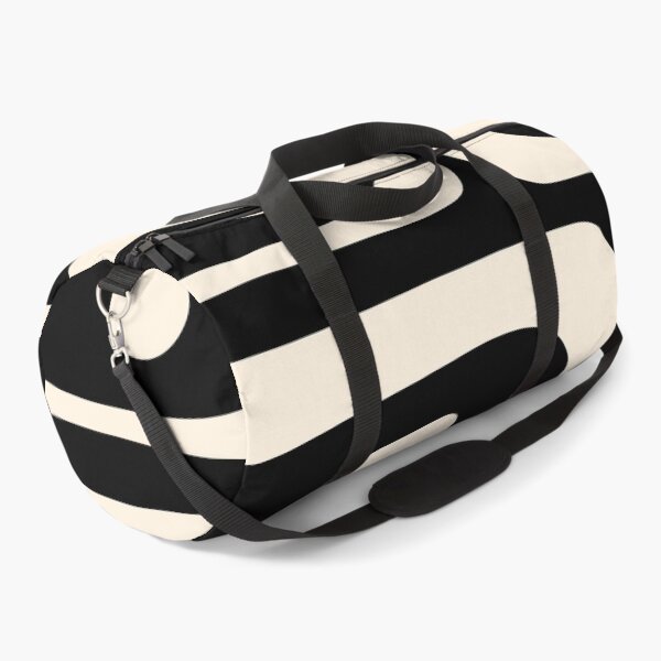 Item preview, Mid Century Modern Piquet Abstract Pattern Black and Almond Cream designed and sold by kierkegaard.