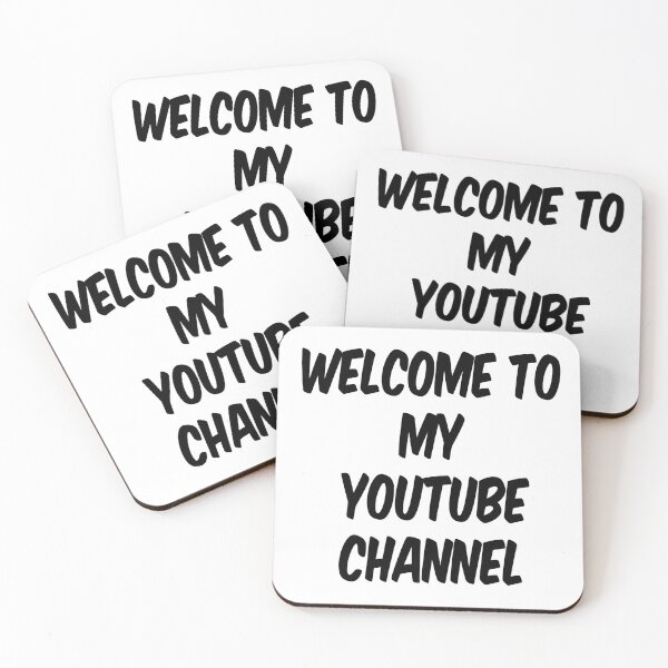 Item preview, Welcome To My YouTube Channel designed and sold by MottoDigging.