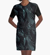 Neon Terrain Graphic T-Shirt Dress