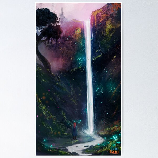 Item preview, Waterfall designed and sold by Cyan Orange  Studio.