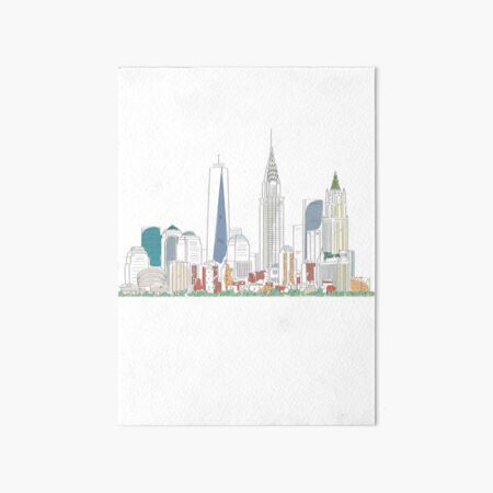 Artikel-Vorschau von New York Skyline PBO einfaches Kunstwerk, designt und verkauft von PrintByOrderDK.