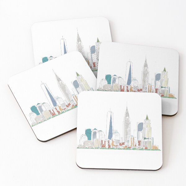 Item preview, New York Skyline PBO simple Artwork designed and sold by PrintByOrderDK.