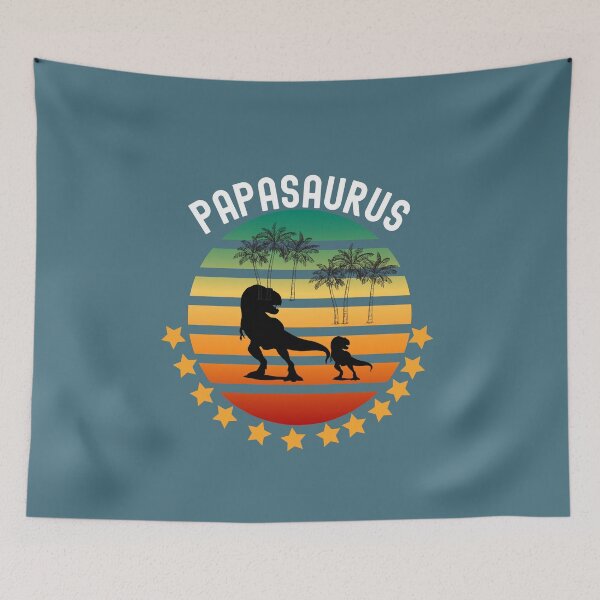 Artikelvorschau, Papa Saurus Vintage Sonnenuntergang entworfen und verkauft von Lorify.