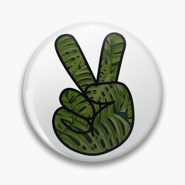 Item preview, Monstera Peace Sign Hand  designed and sold by BuzzySpaceBee.