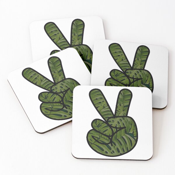 Item preview, Monstera Peace Sign Hand  designed and sold by BuzzySpaceBee.