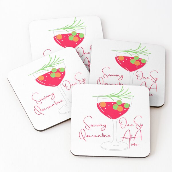 Item preview, Serviving Quarantine One Sip At A Time designed and sold by Red-ElYoubi.