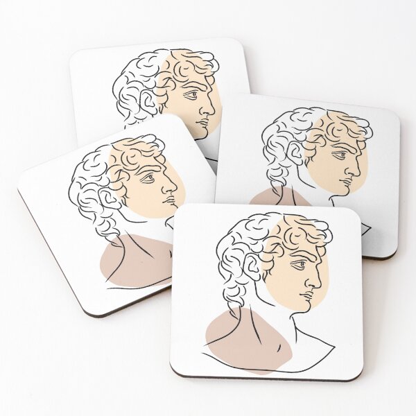 Item preview, Ancient Greek Statue David Line Art. Male figure. Line portrait designed and sold by smotrivnebo.