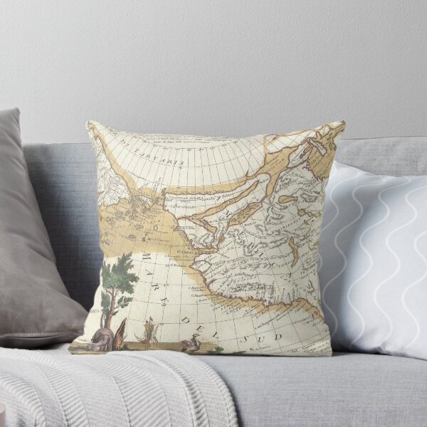 Item preview, Vintage Western North America & Pacific Ocean Map designed and sold by BravuraMedia.