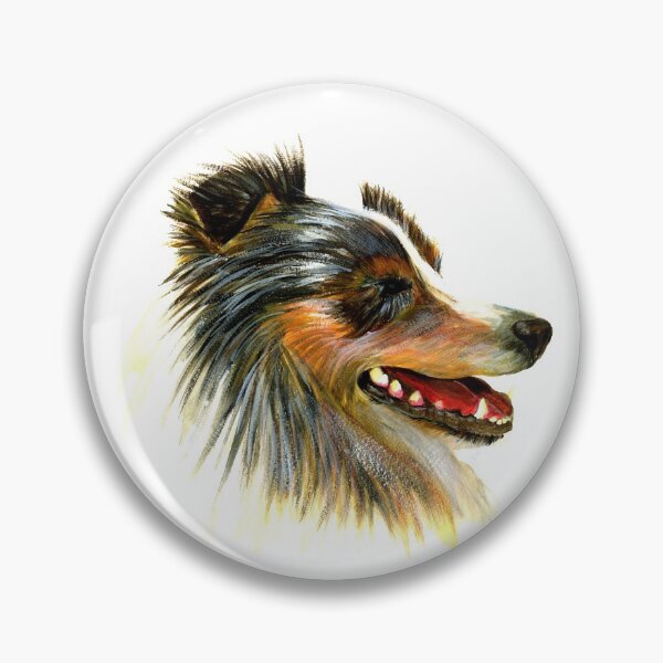 Item preview, Sheltie Dog Acrylic Painting Pet Artwork designed and sold by Alison Langridge.