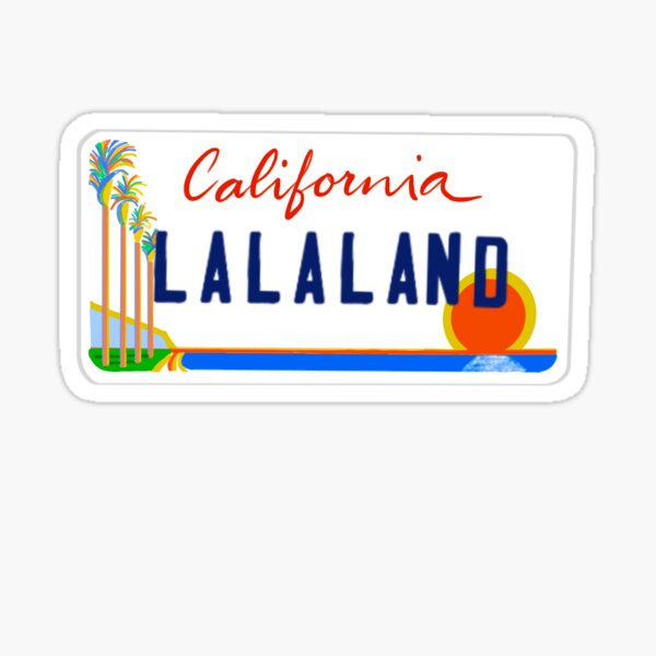 Item preview, californie plaque d'immatriculation lalaland designed and sold by kyliegantzel.