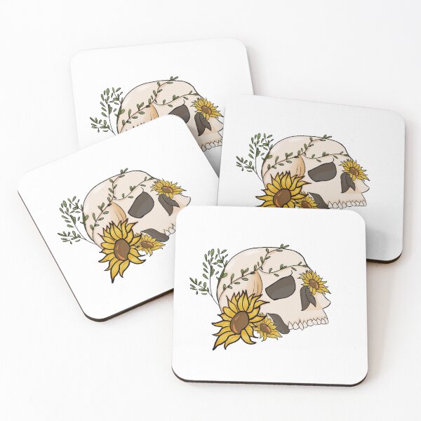 Item preview, Sunflower Skull with Vines designed and sold by ShiNoTenshi1008.