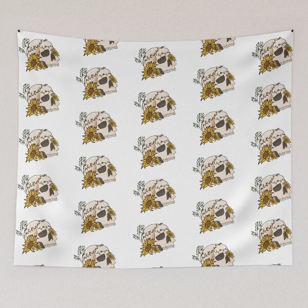Item preview, Sunflower Skull with Vines designed and sold by ShiNoTenshi1008.