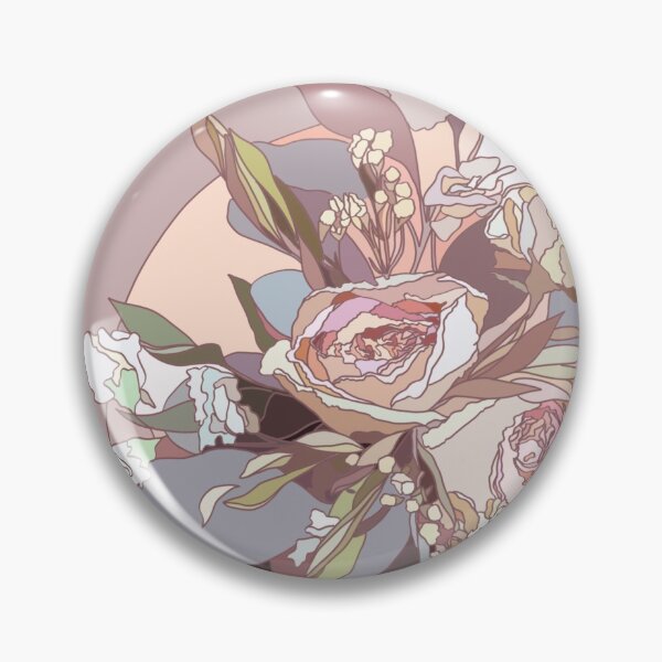 Item preview, Light Pink Floral Circle  designed and sold by Lovely-Lemons.