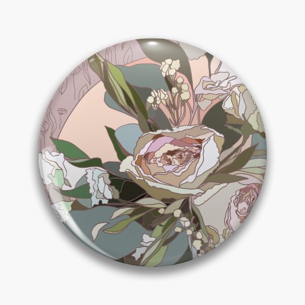 Item preview, Detailed Pink Floral Circle  designed and sold by Lovely-Lemons.