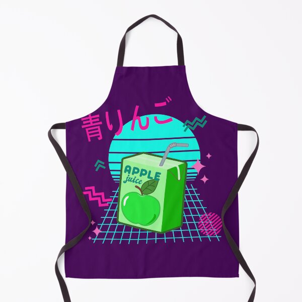 Item preview, 90s Japanese Kawaii Green Apple Juice Box designed and sold by Happy Puppy Print On Demand.