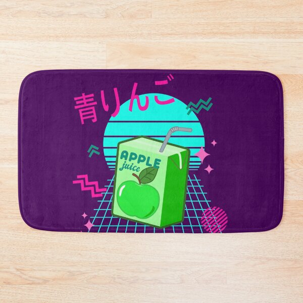 Item preview, 90s Japanese Kawaii Green Apple Juice Box designed and sold by Happy Puppy Print On Demand.