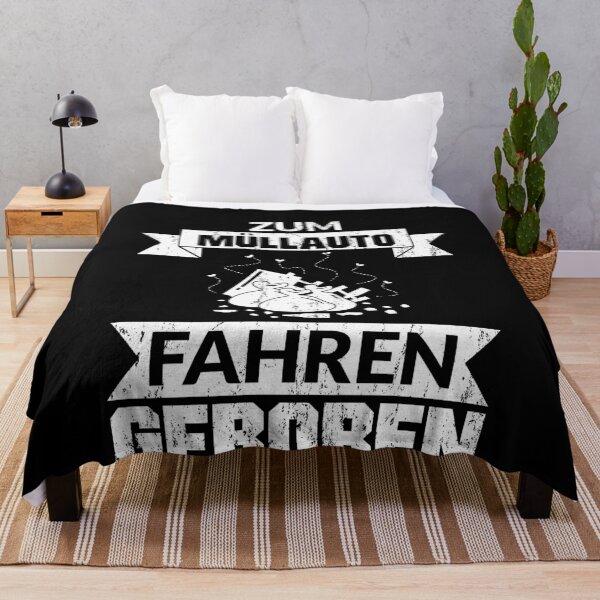 Item preview, ZUM MUeLLAUTO FAHREN GEBOREN designed and sold by Spirit-Designs.
