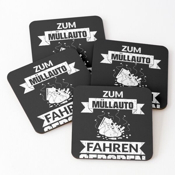 Item preview, ZUM MUeLLAUTO FAHREN GEBOREN designed and sold by Spirit-Designs.