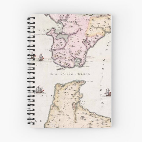 Item preview, Vintage Map of The Strait of Gibraltar (1780) designed and sold by BravuraMedia.