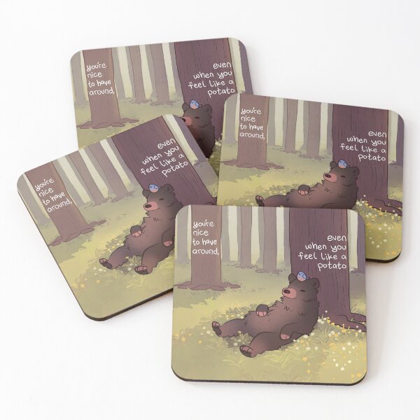 Item preview, "You're Nice to Have Around" Blue Bird and Black Bear designed and sold by thelatestkate.