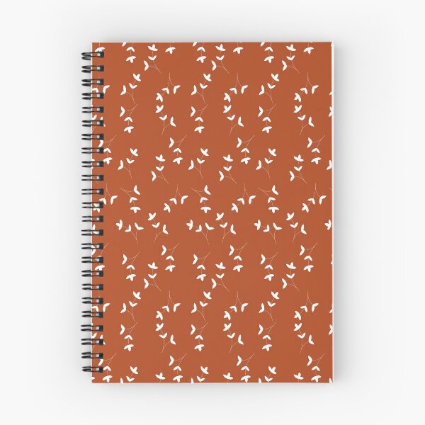Item preview, Little Flowers Bronze Orange and White Pattern designed and sold by CiaraPrints.