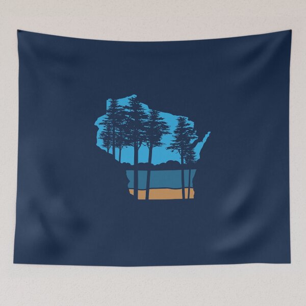 Item preview, Wisconsin Through the Trees Beach designed and sold by gstrehlow2011.