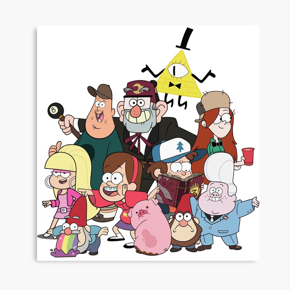 gravity falls, Mabel and Dipper, Wendy, soos, Stan Pines, Bill Cipher